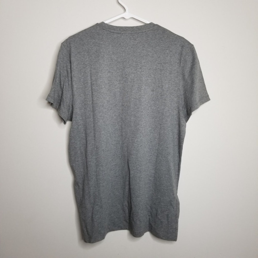 Calvin Klein faux leather tee Large NWT - Picture 2 of 5